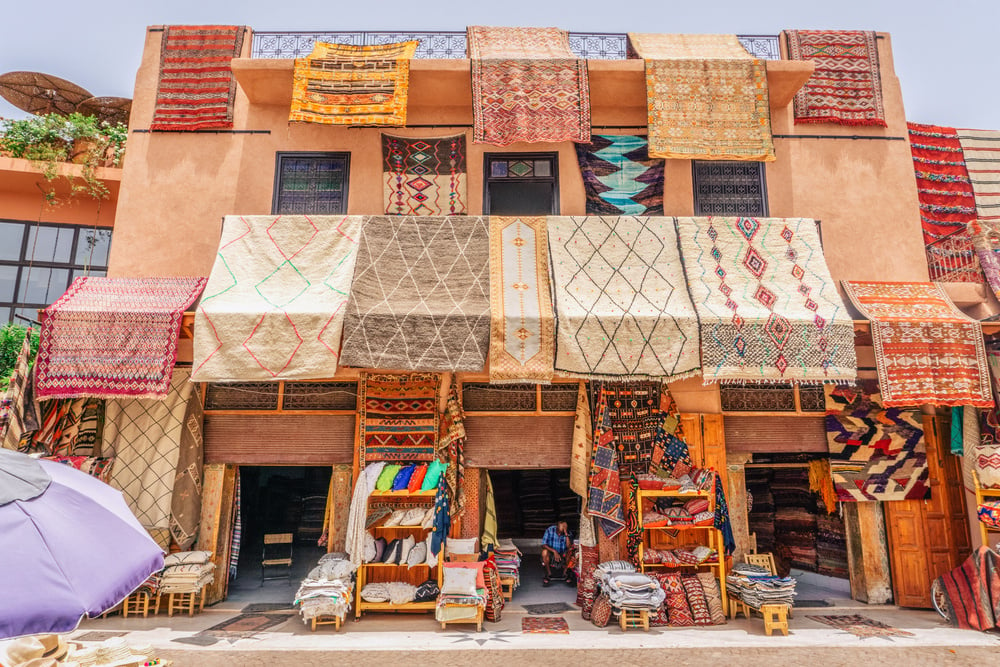 Colourful Moroccan carpet